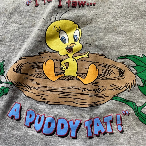 Vintage 80s looney tunes t shirt - Picture 2 of 5